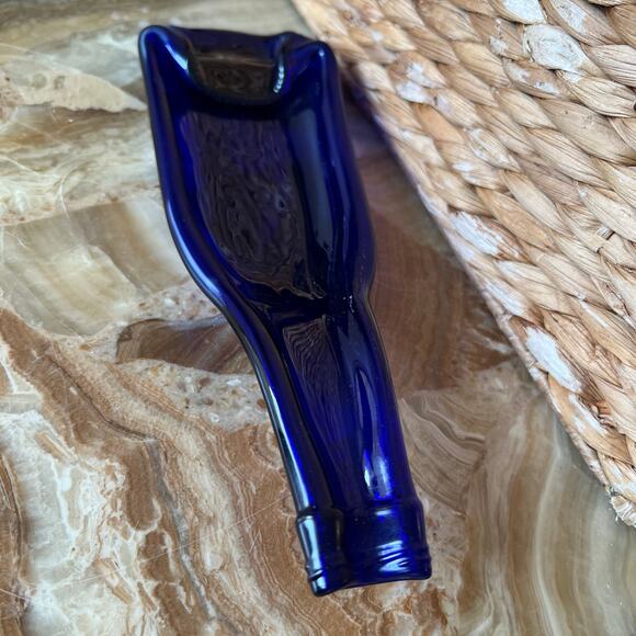 Cobalt blue bottle spoon rest - Picture 2 of 6